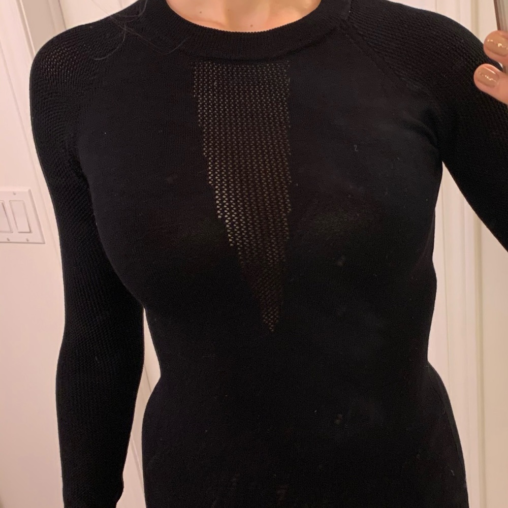 Wilfred Black Mini Knit Dress ✨ - Picture 2 of 3